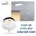 Đèn LED âm trần DIAMOND mặt sâu 10W DDLS-10SS-T105-DM kingled chính hãng